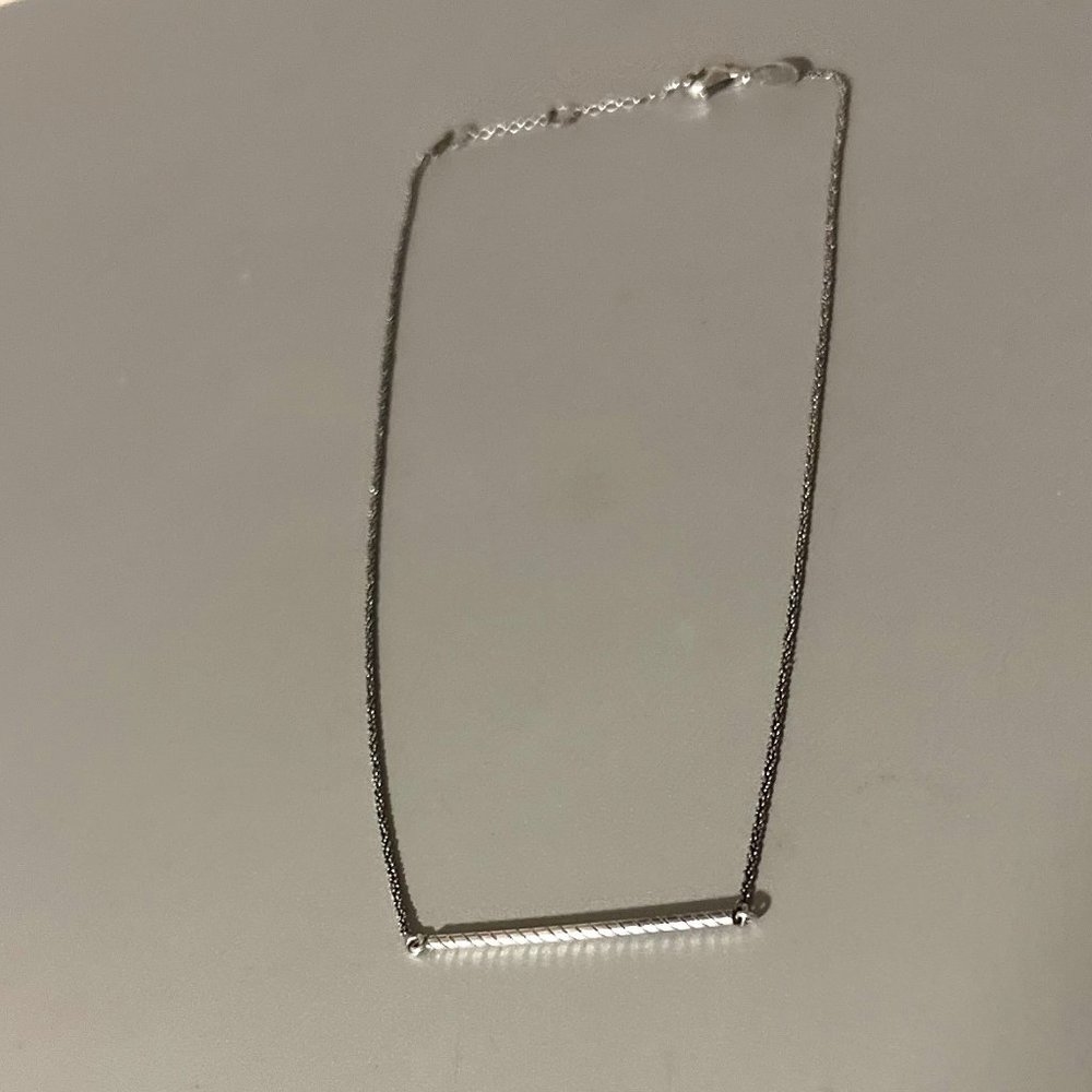 Dyadema 925 Sterling Italy Bar Necklace